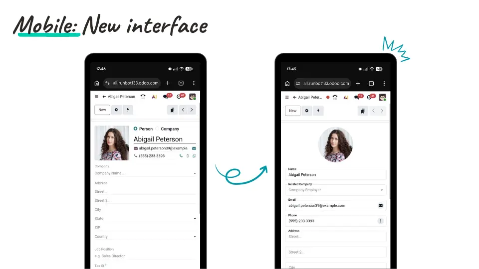 Mobile in Odoo