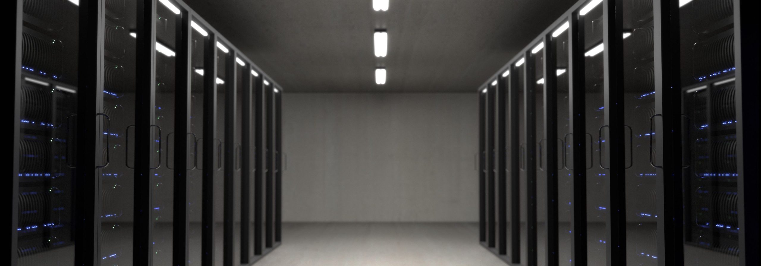 Server racks in a data centre used for Odoo hosting